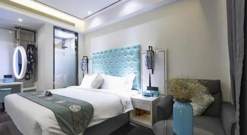 Bed in Xana Hotelle Xi'an GONG IP South Gate of Zhonglou Bed in Xana Hotelle Xi'an GONG IP South Gate of Zhonglou