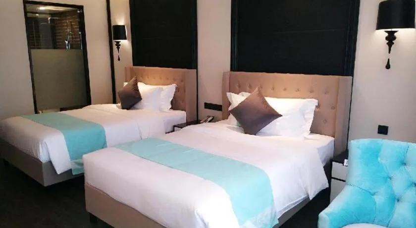 Bed in Xana Hotelle Jinan Daminghu North Gate