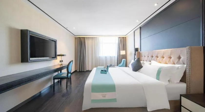 Bed in Xana Hotelle Jinan Daminghu North Gate