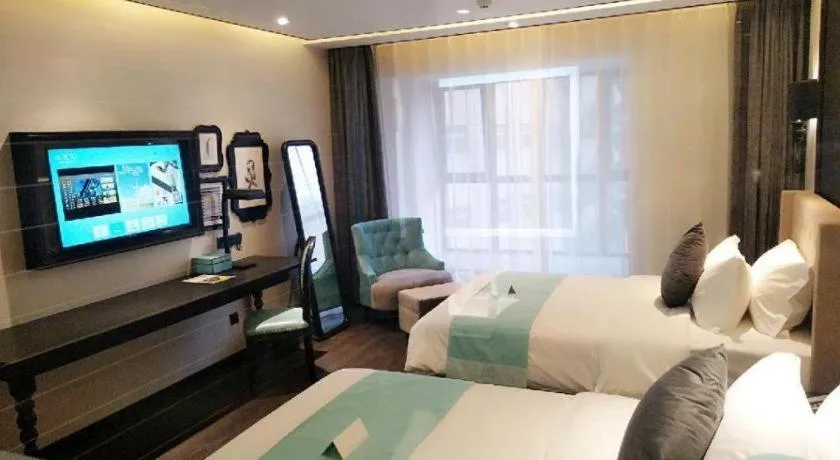 Bed in Xana Hotelle Jinan Daminghu North Gate