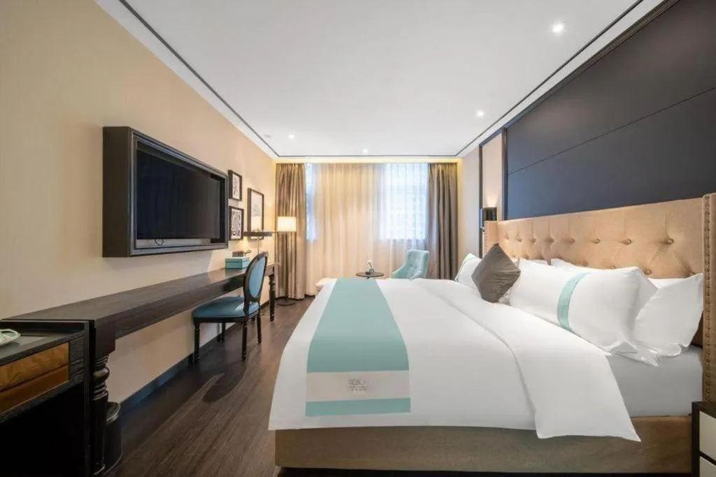 Bed in Xana Hotelle Jinan Daminghu North Gate