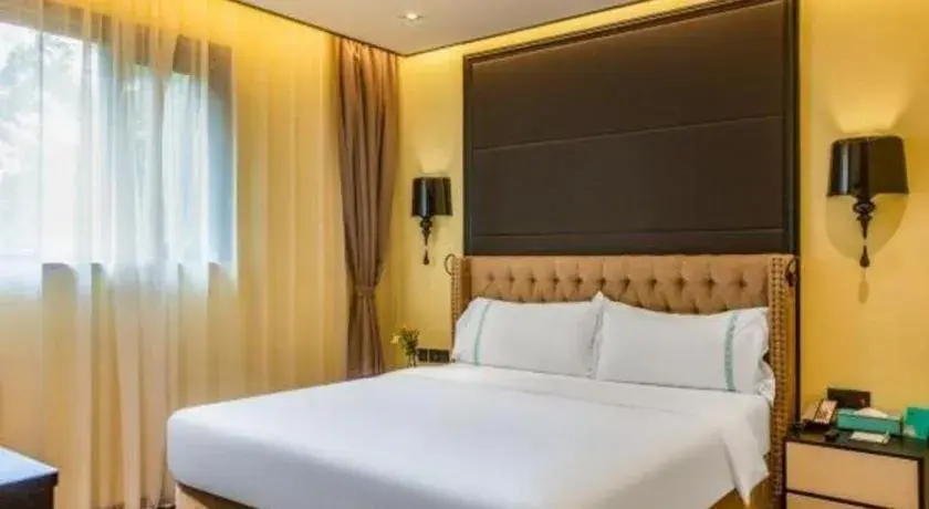 Bed in Xana Hotelle Beijing Olympic Park South Lishuiqiao Metro Station Bed in Xana Hotelle Beijing Olympic Park South Lishuiqiao Metro Station