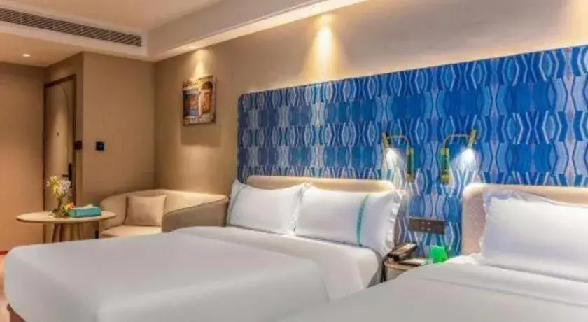 Bed in Xana Hotelle Beijing Olympic Park South Lishuiqiao Metro Station Bed in Xana Hotelle Beijing Olympic Park South Lishuiqiao Metro Station