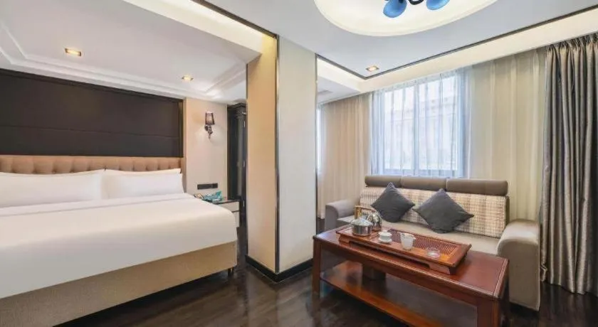 Bed in Xana Hotelle Xiamen Airport Zone Government