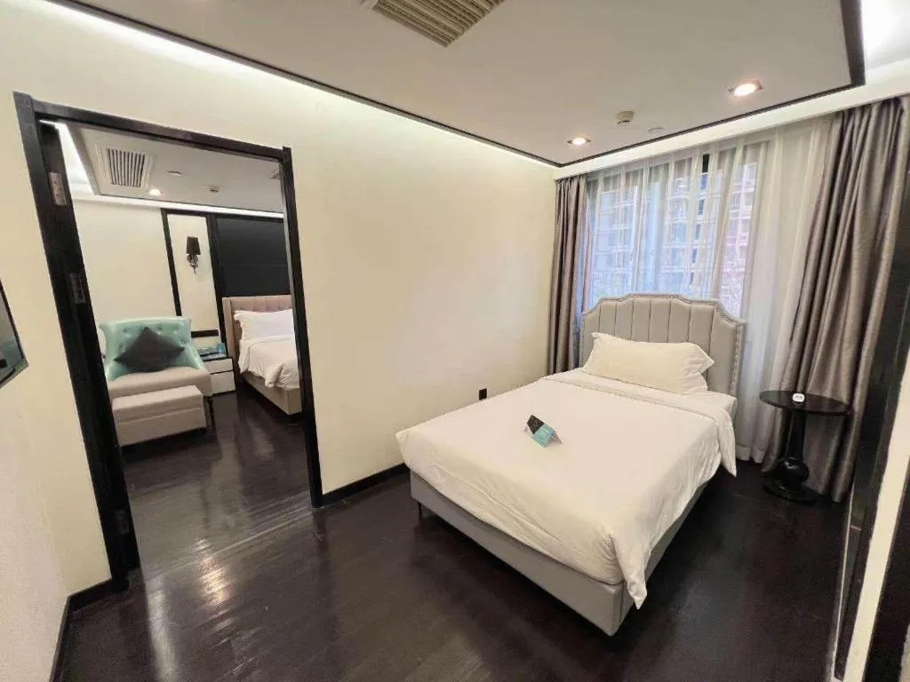 Bed in Xana Hotelle Xiamen Airport Zone Government