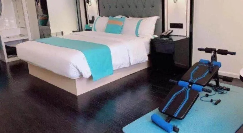 Bed in Xana Hotelle Neijiang City Center Branch