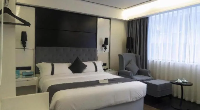 Bed in Xana Hotelle Neijiang City Center Branch