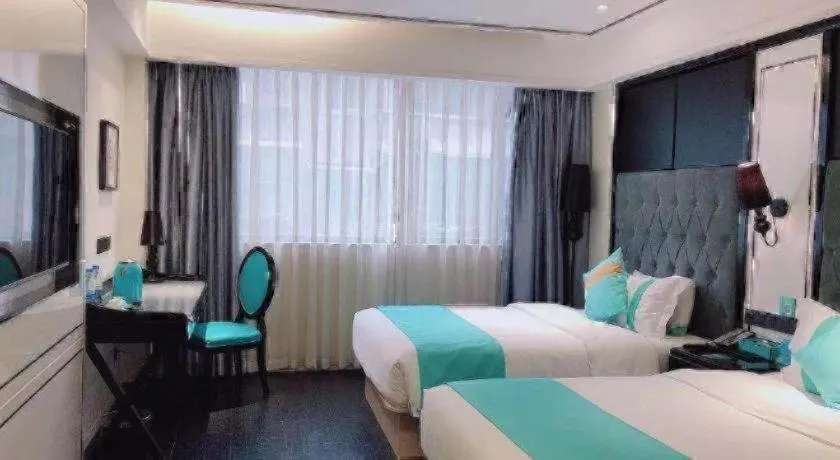 Bed in Xana Hotelle Neijiang City Center Branch