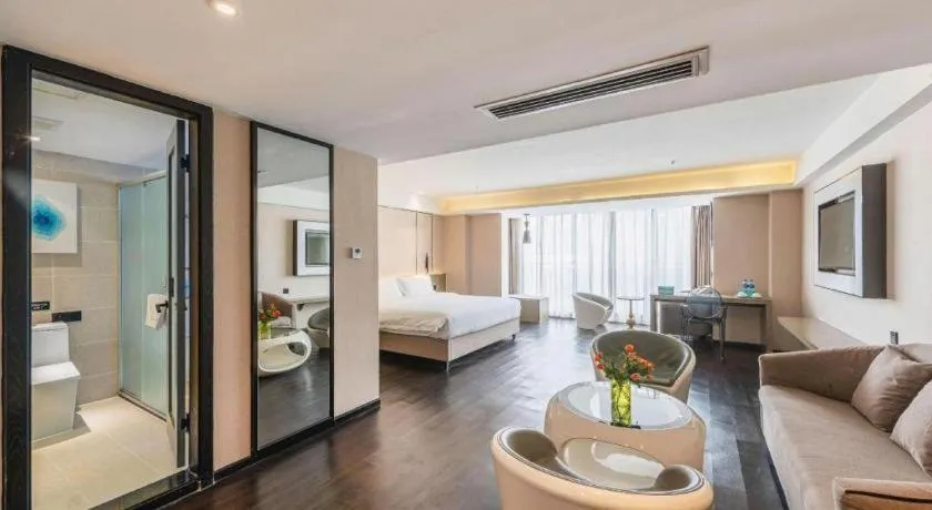 Bed in Xana Lite Guiyang Huaguoyuan Shuangzi Towers