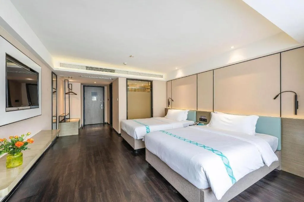 Bed in Xana Lite Guiyang Huaguoyuan Shuangzi Towers