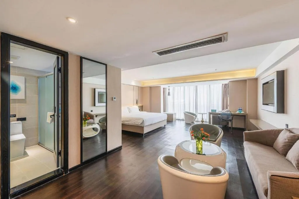 Bed in Xana Lite Guiyang Huaguoyuan Shuangzi Towers