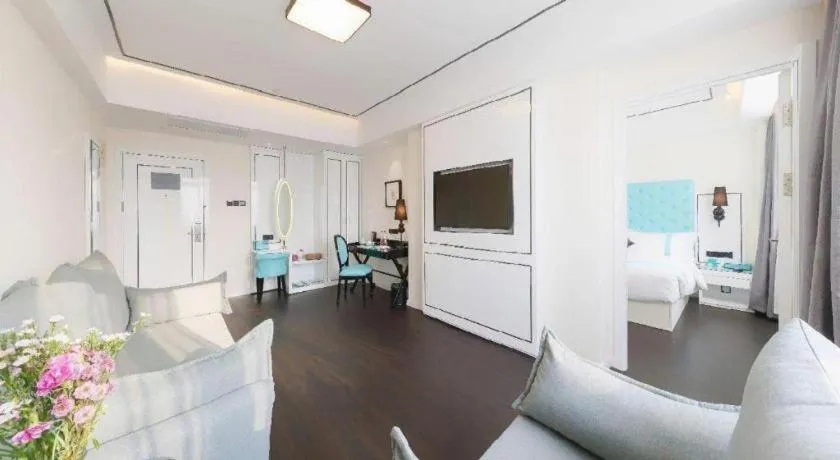 Bed in Xana Hotelle Shijiazhuang Zhongchu Plaza Shizhuang Metro Station