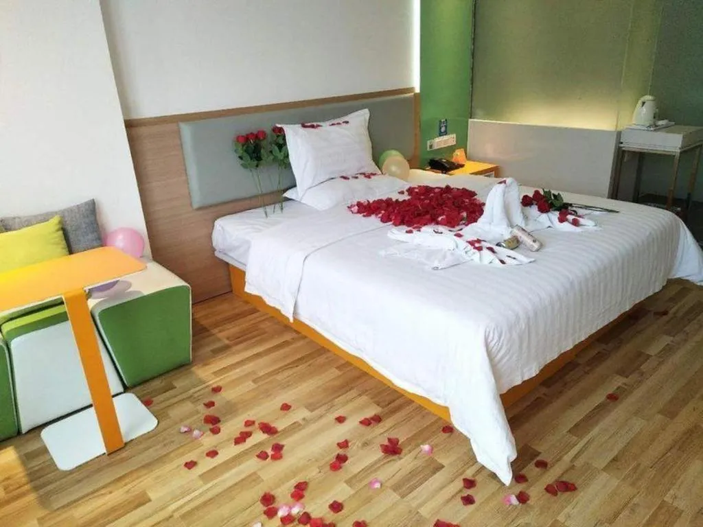 Bed in 7Days Inn Tianjin Airport NO.1 Bridge Branch