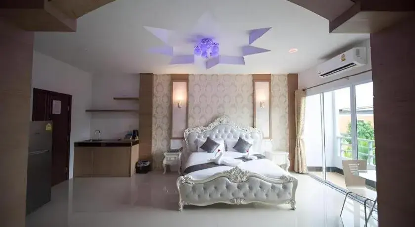 Bed in The Linux Garden Hotel (City Amphur Muang Yala) Bed in The Linux Garden Hotel (City Amphur Muang Yala)