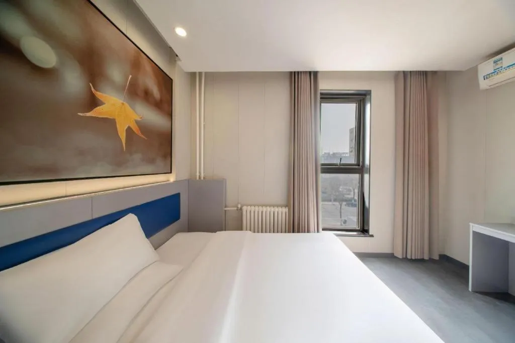 Bed in 7 Days Inn Tai'an Dongpingxi Hualian