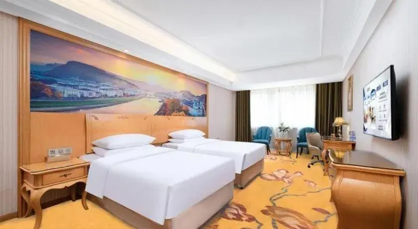 Bed in Vienna Hotel Chengdu Airport Shuangliu Wanda Bed in Vienna Hotel Chengdu Airport Shuangliu Wanda
