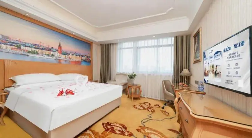 Bed in Vienna Hotel Chengdu Airport Shuangliu Wanda Bed in Vienna Hotel Chengdu Airport Shuangliu Wanda