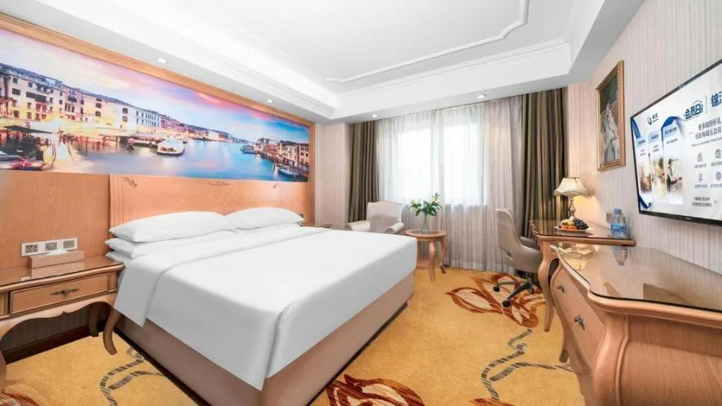 Bed in Vienna Hotel Chengdu Airport Shuangliu Wanda