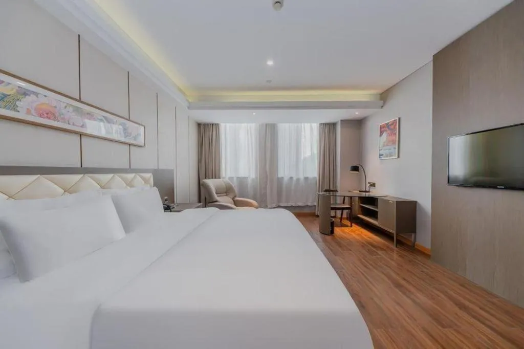 Bed in Yitel Shanghai Hongqiao Railway Station National Convention and Exhibition Center