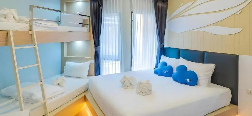 Bed in The Bed Vacation Rajamangala Hotel