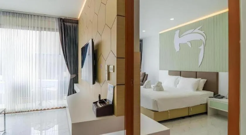 Bed in The Bed Vacation Rajamangala Hotel