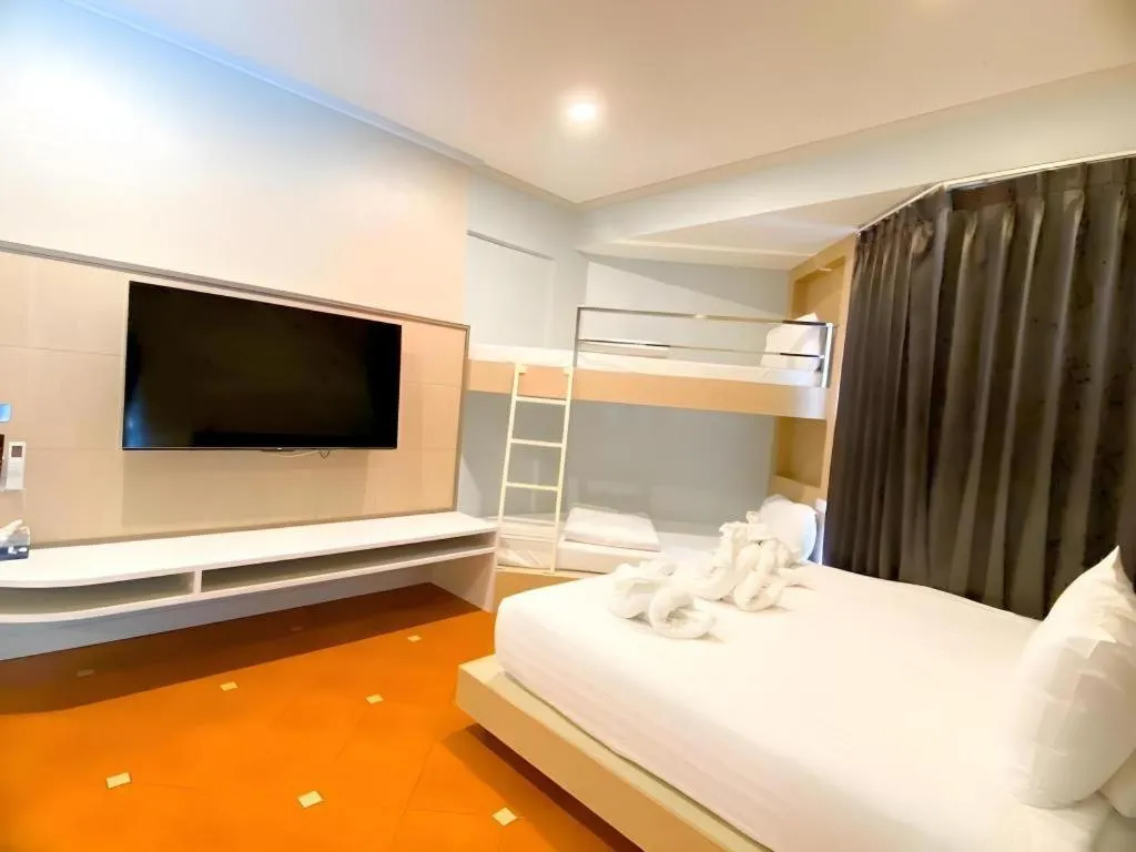 Bed in The Bed Vacation Rajamangala Hotel