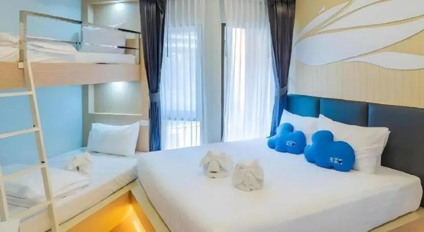 Bed in The Bed Vacation Rajamangala Hotel