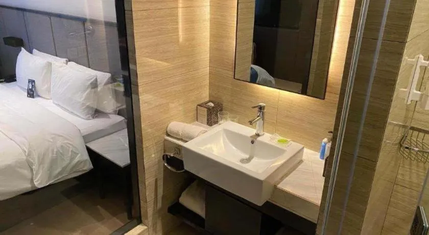 Bed in Yitel Shenyang Hunnan Olympic Sports Center Wanda Plaza