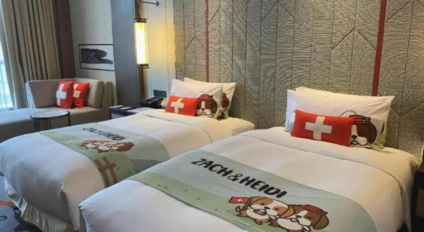 Bed in Swisstouches Hotel Ankang