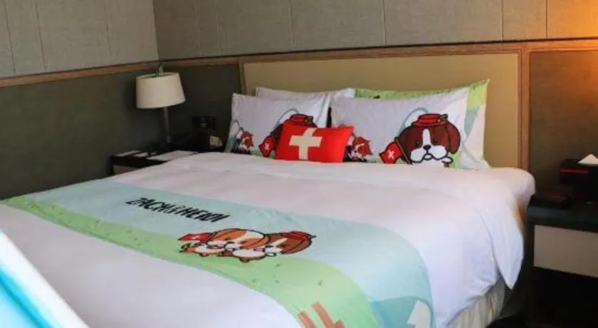 Bed in Swisstouches Hotel Ankang