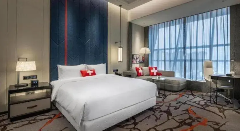 Bed in Swisstouches Hotel Ankang Bed in Swisstouches Hotel Ankang