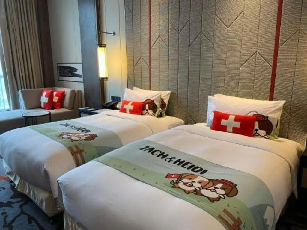 Bed in Swisstouches Hotel Ankang