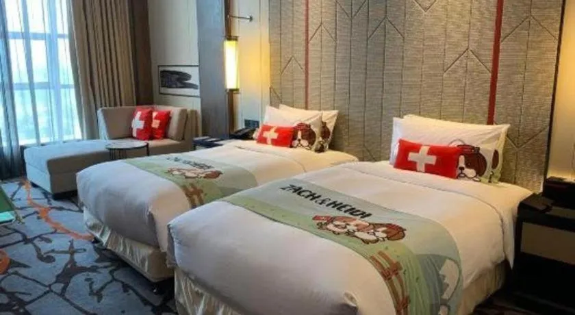 Bed in Swisstouches Hotel Ankang