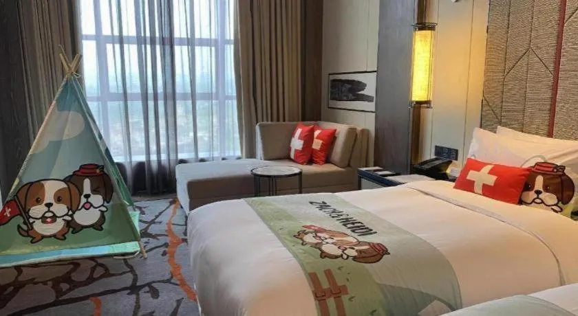 Bed in Swisstouches Hotel Ankang