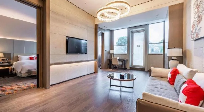 Bed in Swisstouches Hotel Ankang