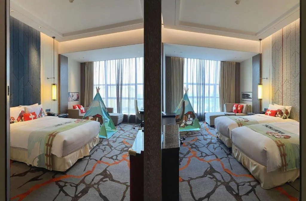 Bed in Swisstouches Hotel Ankang