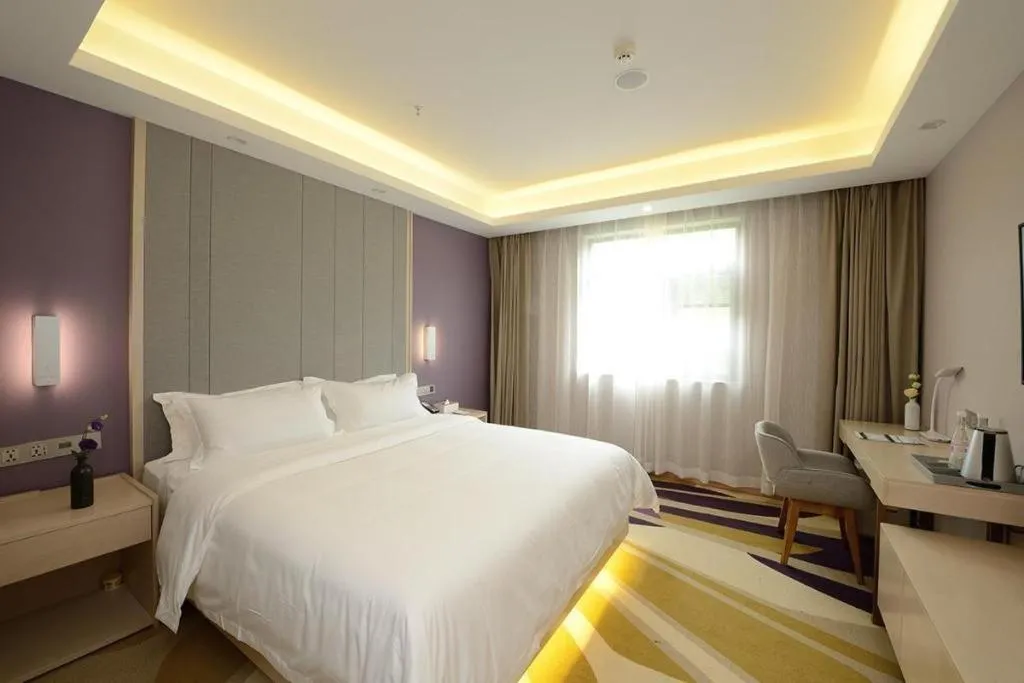 Bed in Lavande Hotel Wuhan Huazhong Normal University Guangbutun Metro Station
