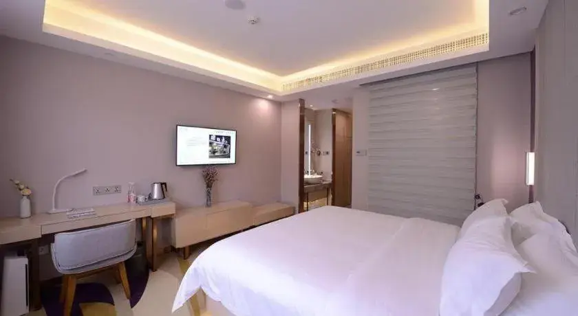 Bed in Lavande Hotel Wuhan Huazhong Normal University Guangbutun Metro Station Bed in Lavande Hotel Wuhan Huazhong Normal University Guangbutun Metro Station