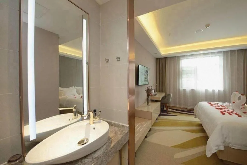 Bed in Lavande Hotel Wuhan Huazhong Normal University Guangbutun Metro Station