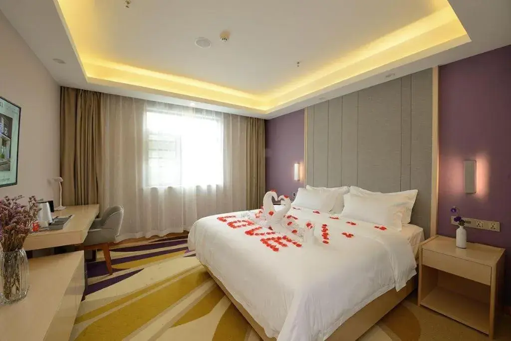 Bed in Lavande Hotel Wuhan Huazhong Normal University Guangbutun Metro Station Bed in Lavande Hotel Wuhan Huazhong Normal University Guangbutun Metro Station