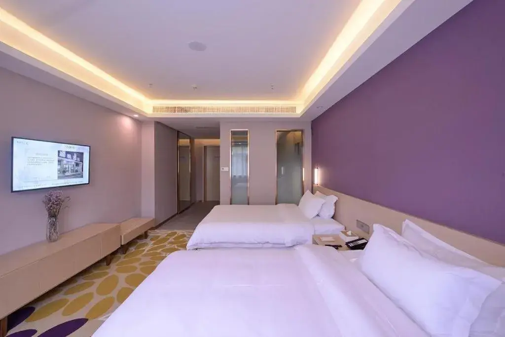 Bed in Lavande Hotel Wuhan Huazhong Normal University Guangbutun Metro Station Bed in Lavande Hotel Wuhan Huazhong Normal University Guangbutun Metro Station