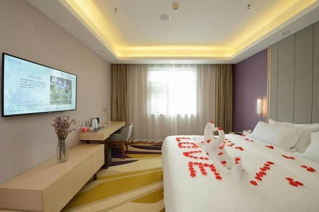 Bed in Lavande Hotel Wuhan Huazhong Normal University Guangbutun Metro Station