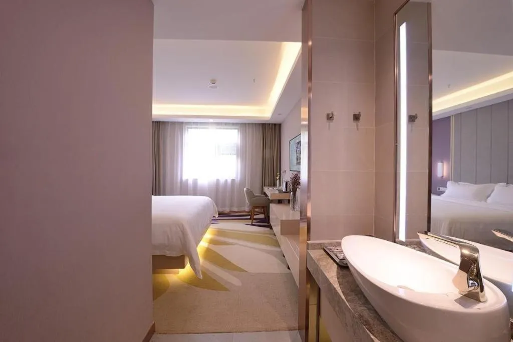 Bed in Lavande Hotel Wuhan Huazhong Normal University Guangbutun Metro Station