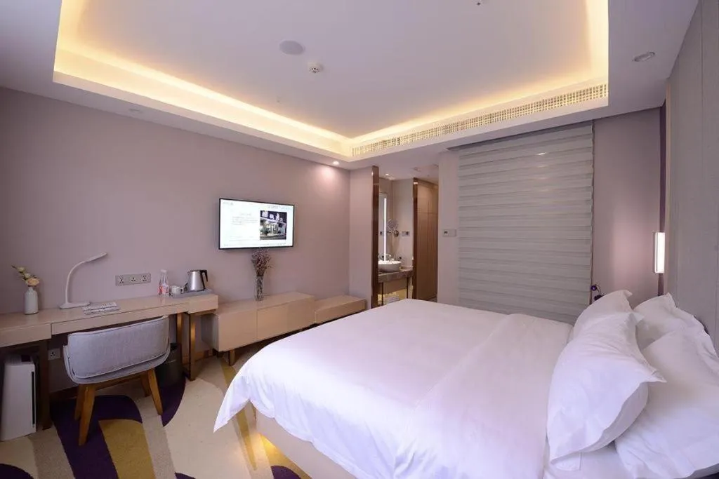 Bed in Lavande Hotel Wuhan Huazhong Normal University Guangbutun Metro Station