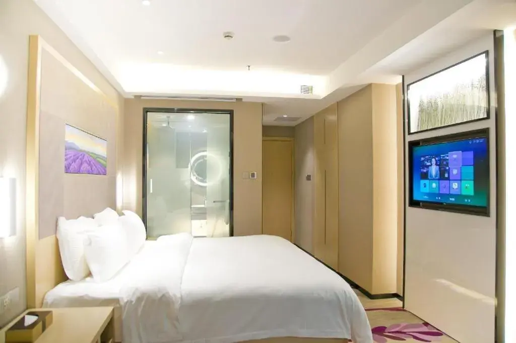 Bed in Lavande Hotels Shenzhen Longgang Dayun Center Jixiang Metro Station Bed in Lavande Hotels Shenzhen Longgang Dayun Center Jixiang Metro Station