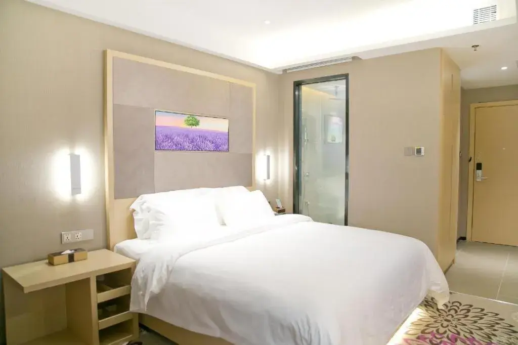 Bed in Lavande Hotels Shenzhen Longgang Dayun Center Jixiang Metro Station Bed in Lavande Hotels Shenzhen Longgang Dayun Center Jixiang Metro Station