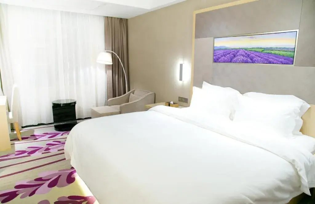 Bed in Lavande Hotels Shenzhen Longgang Dayun Center Jixiang Metro Station Bed in Lavande Hotels Shenzhen Longgang Dayun Center Jixiang Metro Station