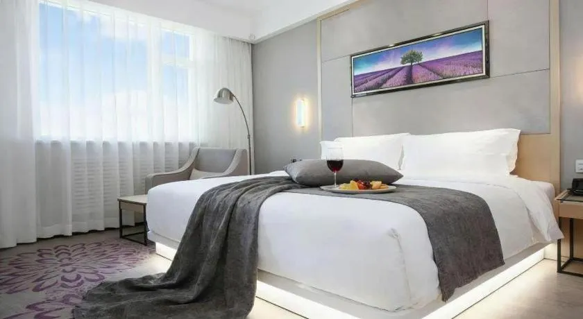 Bed in Lavande Hotels Changzhi City God Temple