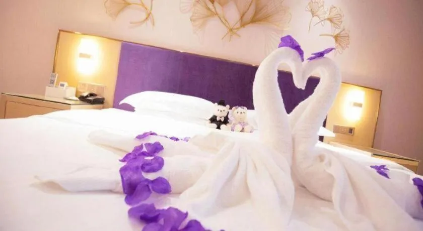 Bed in Lavande Hotels Changzhi City God Temple