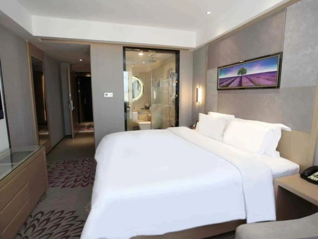 Bed in Lavande Hotels Changzhi City God Temple